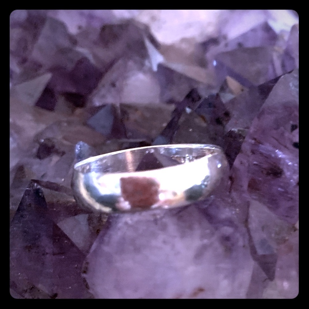 Sterling Silver Wide Wedding Band